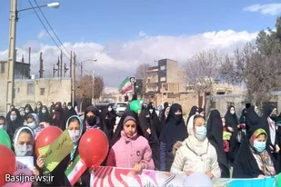حضور پرشور مردم شهر جوکار در راهپیمایی ۲۲ بهمن