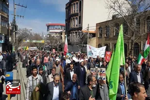 راهپیمایی مردم تویسرکان در روز قدس