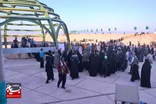 نمایش خیابانی &laquo;نقل سه شهید&raquo; در شلمچه اجرا شد