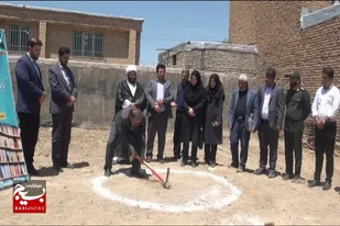 کلنگ&zwnj;زنی پروژه توسعه کتابخانه عمومی امام حسن مجتبی (ع) شهر مهاجران