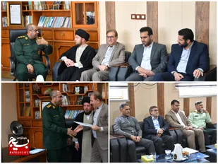 دیدار مسئولان با فرمانده سپاه شهرستان اندیمشک