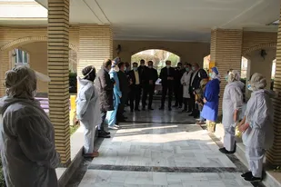 تجلیل از پرستاران شهر کهریزک در روز پرستار