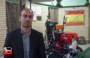 جوان اهری مینی کمباین برداشت حبوبات ساخت