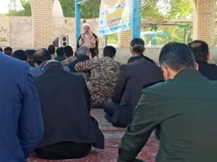 برگزاری دعای زیارت عاشورا و کلاس اخلاق اداری در گلزار شهدای رامشیر