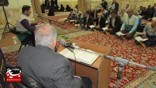 کرسی تلاوت قرآن در زیارتگاه شهید مدرس (ره)‎‎ کاشمر برگزار شد