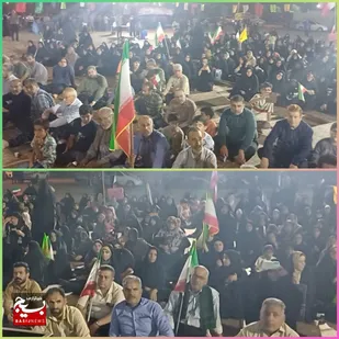 تجمع حماسی مردم بندر هندیجان باثبت نام در تشییع رهبر شهیدمان