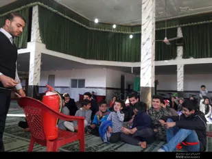 آموزش ایمنی و آتش سوزی در کوی سازمانی قرارگاه عملیاتی لشکر ۵۸ تکاور ذوالفقار شاهرود