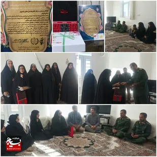 تجلیل از نوجوان بسیجی حافظ 15 جز قرآن کریم مهریزی