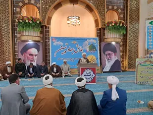 برگزاری همایش جهاد تبیین ویژه علمای شیعه و سنی در شهرستان رازوجرگلان برگزار شد