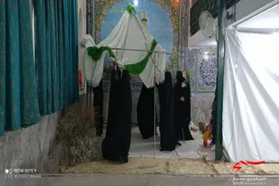 نمایش واقعه کربلا به همت بسیجیان روستا اروانه اجرا شد
