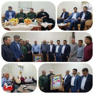 دیدار مسئولان شهرستان گتوند با خانواده شهید زلقی در صالح شهر