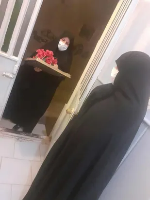دیدار و تجلیل از معلم پیشکسوت بسیجی در میبد