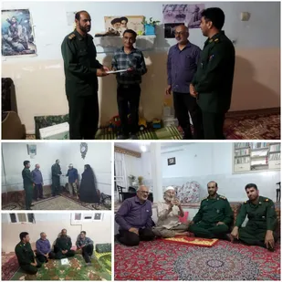 دیدار و تجلیل فرمانده ناحیه مقاومت بسیج خاتم از رزمندگان روستای ترکان
