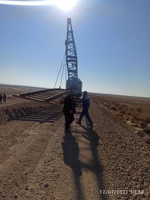 بازسازی خط ریلی صنعتی کارخانه آلومینای جاجرم در راه آهن شمالشرق (۱)