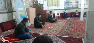 سرکشی فرمانده حوزه بسیج محلات خاتم الانبیا (ص) شاهرود از پایگاه حزب الله+ تصاویر