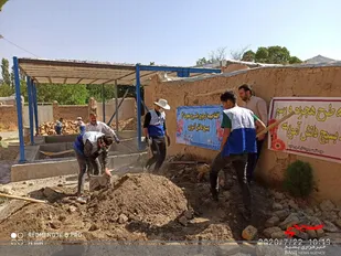 افتتاحیه اردوهای جهادی در روستای اسکان شازند