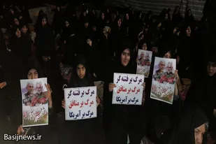 تجمع بزرگ مردم کبودراهنگ در محکومیت فتنه و توهین به شهدای مدافع حرم