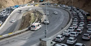 تردد پرحجم خودرو در محور کندوان