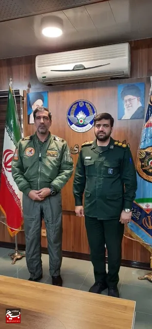 دیدار فرمانده سپاه ناحیه دزفول با فرمانده پایگاه چهارم شکاری وحدتی دزفول