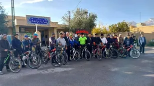 برگزاری همایش دوچرخه سواری صبح و سلامت در مهریز
