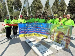 رکاب زنی ۱۳۰۰ کیلومتری به عشق امام رضا (ع) از کاشان به مقصد مشهدالرضا
