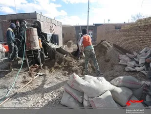 بازدید از روند ساخت منازل مددجویان کمیته امداد در شهرستان کوهبنان