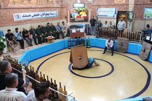 مسابقات قهرمانی ورزش&zwnj;های زورخانه&zwnj;ای و پهلوانی بسیج سپاه حضرت محمد رسول الله (ص) تهران بزرگ برگزار شد