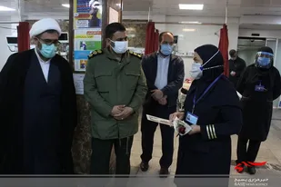 فرمانده سپاه ناحیه شهرستان نظرآباد از کادر درمانی بیمارستان امام حسن مجتبی(ع) تجلیل کرد+تصاویر