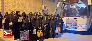 اعزام دختران نوجوان حلقات صالحین شوشتر به مشهد مقدس