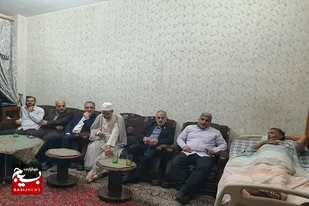 دیدار با جانباز گرانقدر و خانواده ایشان در شهرستان چابهار