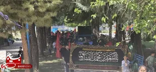 قافله عزاداری حضرت امام صادق علیه السلام در لردگان
