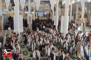 رزمایش اقتدار بسیجیان شهرستان سرخه در حسینه شهدا برگزار شد