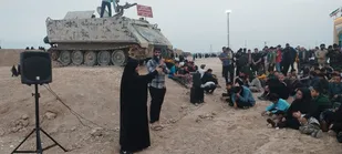 حضور کاروان راهیان نور شهرستان گرگان در یادمان شلمچه