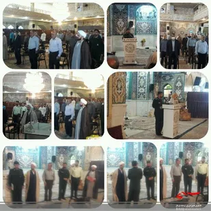 مراسم تکریم و معارفه فرمانده حوزه مقاومت بسیج شهید باهنر