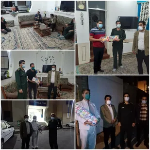 تقدیر وتشکر از پرستاران بسیجی و مدافعان سلامت روستای دولت آباد بافق