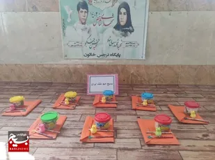 توزیع لوازم التحریر به همت پایگاه نرجس خاتون حوزه کوثر سپاه شهرستان خاش