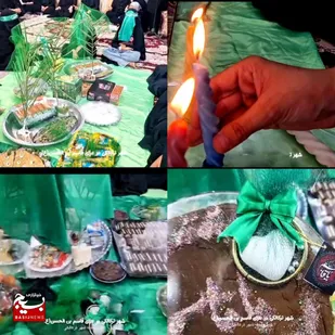 برگزاری آیین سفره حضرت قاسم بن الحسن(ع) در زینبیه ترکالکی