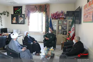 دیدار مدیرکل اوقاف با سردار اکبری