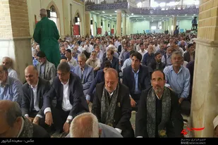 حضور خدام رضوی در نماز جمعه همدان