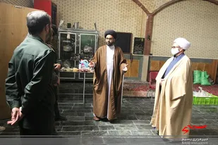 سرکشی فرمانده و مسئول نمایندگی ولی فقیه در ناحیه امام صادق (ع)  از بیت الزهرا(س) منطقه حصه