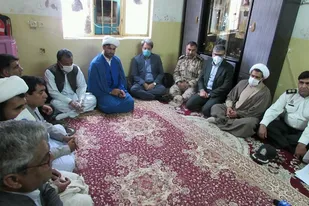 دیدار با خانواده شهید در سراوان