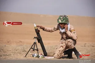 نمایش اقتدار لشکر عملیاتی مردم پایه پنج نصر