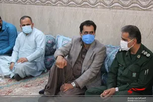 دیدار فرمانده سپاه چابهار با خانواده شهید کطری