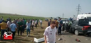 ۲ فوتی و ۶ مصدوم در اثر حادثه رانندگی در جاده پارس&zwnj;آباد