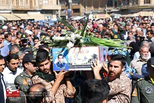 تشییع پیکر مطهر همافر شهید &laquo;خاکی زاده&raquo; در همدان