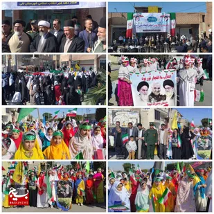 راهپیمایی باشکوه ۲۲بهمن در شهرستان لالی