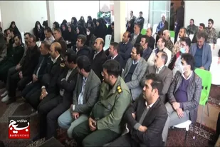 دیدار جمعی از بسیجیان با امام جمعه بهار