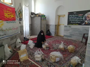 کمک&zwnj;های مومنانه پایگاه مقاومت بسیج فاطمیه ده آباد میبد
