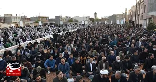 نماز عید فطر در شهیدگاه اردبیل برگزار شد