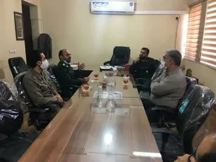 دیدارفرمانده سپاه آغاجاری باشهردارآغاجاری